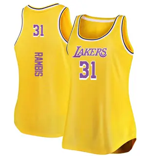 Los Angeles Lakers Men's Kurt Rambis Gold Authentic 2020/21 Jersey - Icon Edition