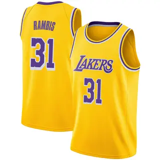 Los Angeles Lakers Men's Kurt Rambis Gold Swingman 2018/19 Jersey - Icon Edition