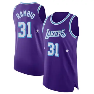 Los Angeles Lakers Men's Kurt Rambis Purple Authentic 2021/22 Jersey - City Edition