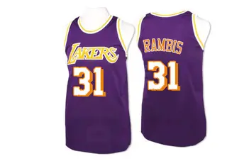 Los Angeles Lakers Men's Kurt Rambis Purple Authentic Throwback Jersey