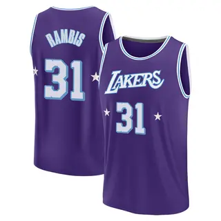 Los Angeles Lakers Men's Kurt Rambis Purple Fast Break 2021/22 Replica City Edition Jersey
