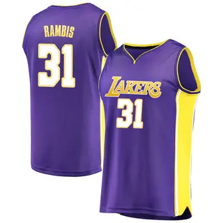 Los Angeles Lakers Men's Kurt Rambis Purple Fast Break Jersey - Statement Edition