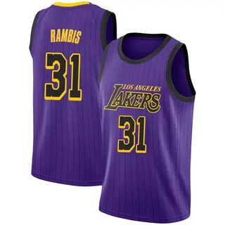 Los Angeles Lakers Men's Kurt Rambis Purple Swingman 2018/19 Jersey - City Edition