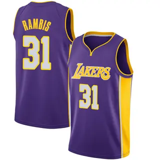 Los Angeles Lakers Men's Kurt Rambis Purple Swingman Jersey - Statement Edition