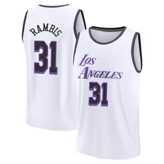 Los Angeles Lakers Men's Kurt Rambis White Fast Break 2022/23 City Edition Jersey