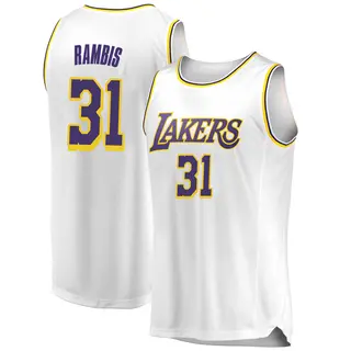 Los Angeles Lakers Men's Kurt Rambis White Swingman 2018/19 Jersey - Association Edition