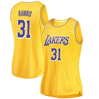 Los Angeles Lakers Women's Kurt Rambis Gold Swingman 2018/19 Jersey - Icon Edition
