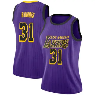 Los Angeles Lakers Women's Kurt Rambis Purple Swingman 2018/19 Jersey - City Edition