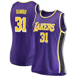 Los Angeles Lakers Women's Kurt Rambis Purple Swingman 2018/19 Jersey - Statement Edition