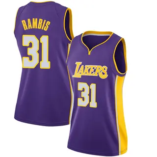 Los Angeles Lakers Women's Kurt Rambis Purple Swingman Jersey - Statement Edition
