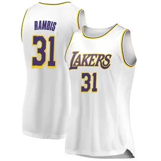 Los Angeles Lakers Women's Kurt Rambis White Swingman 2018/19 Jersey - Association Edition