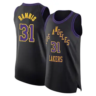 Los Angeles Lakers Youth Kurt Rambis Black Authentic 2023/24 City Edition Jersey