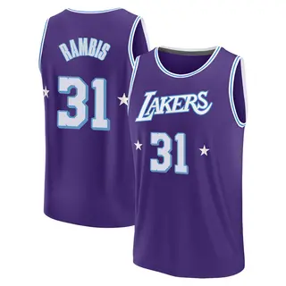 Los Angeles Lakers Youth Kurt Rambis Purple Fast Break 2021/22 Replica City Edition Jersey